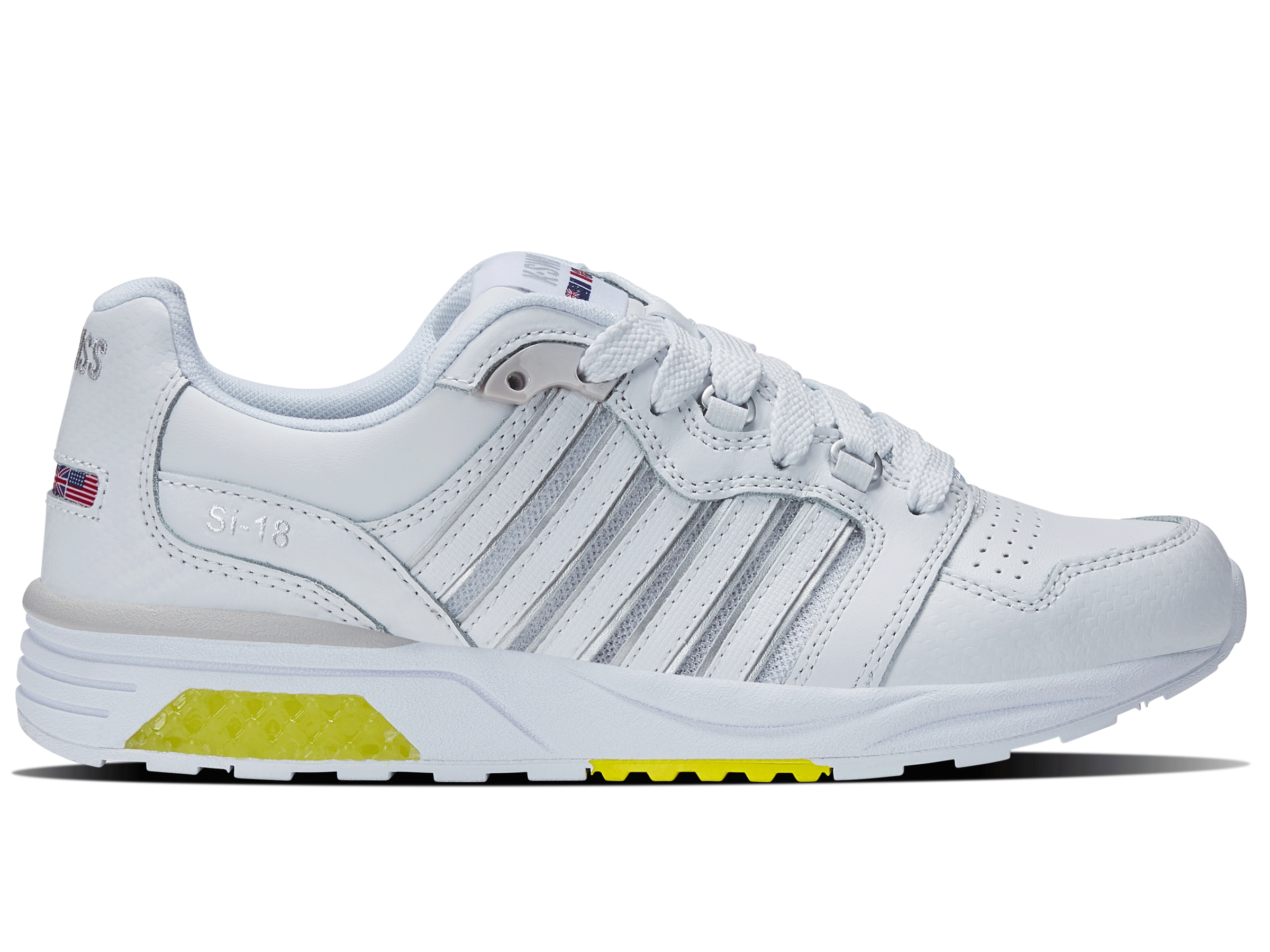 97920 193 M | SI 18 RANNELL | White/White/Sulfur - Stylish Running Shoes for Women, Perfect for Jogging, Gym Workouts & Outdoor Activities
