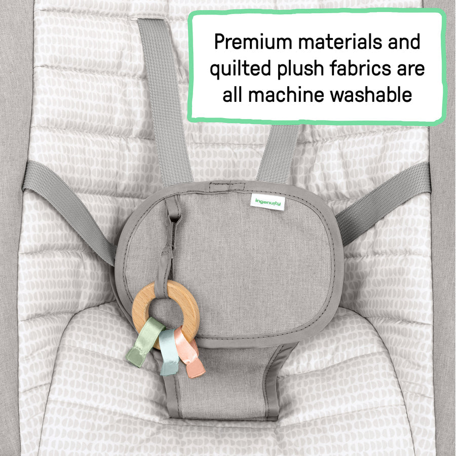 Ingenuity Keep InMotion Automatic Baby Rocking Seat - Gentle Soothing Motion for Newborns & Infants - Perfect for Naptime, Playtime & Hands-Free Parenting