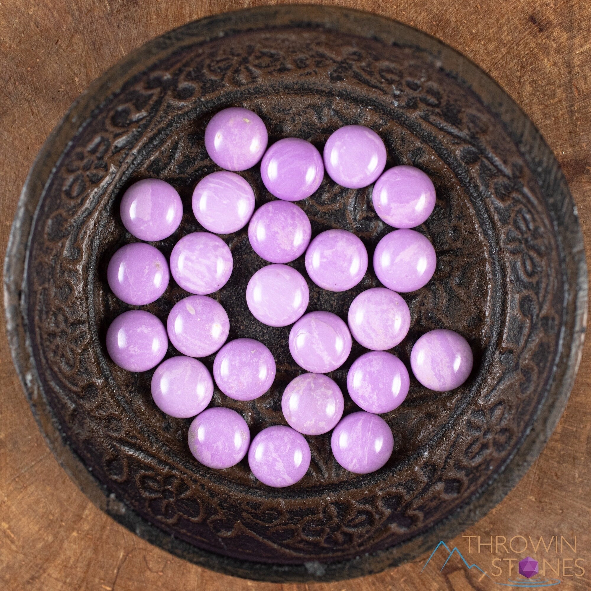 Natural Phosphosiderite Crystal Cabochons - Round Pair for Jewelry Making, Gemstone Collecting & Healing Crystals (E1980) | Perfect for DIY Crafts, Wire Wrapping & Spiritual Energy Work
