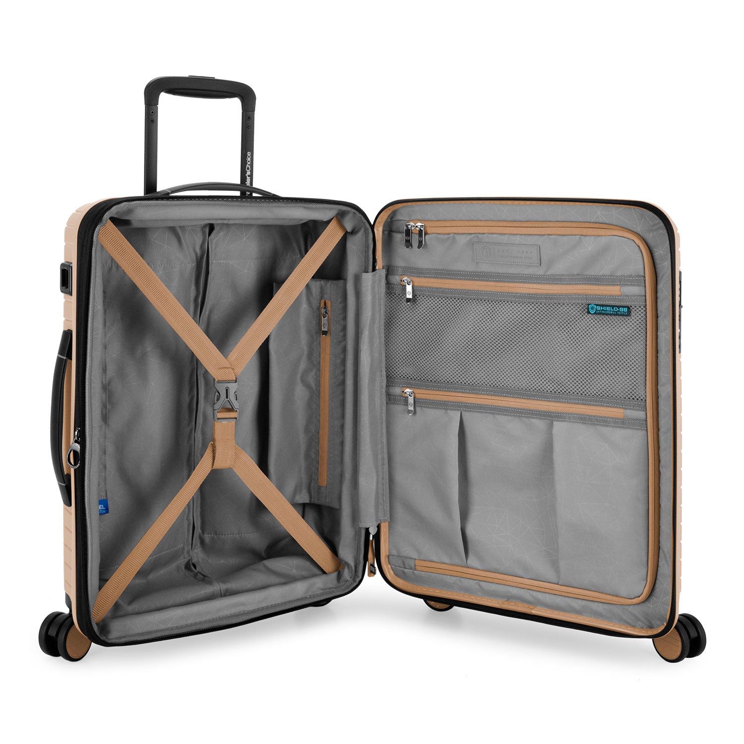 Vale 3-Piece Luggage Set with Spinner Wheels - Lightweight Expandable Suitcase for Travel, Carry-On & Checked Bag - Perfect for Business Trips, Vacations & Family Holidays