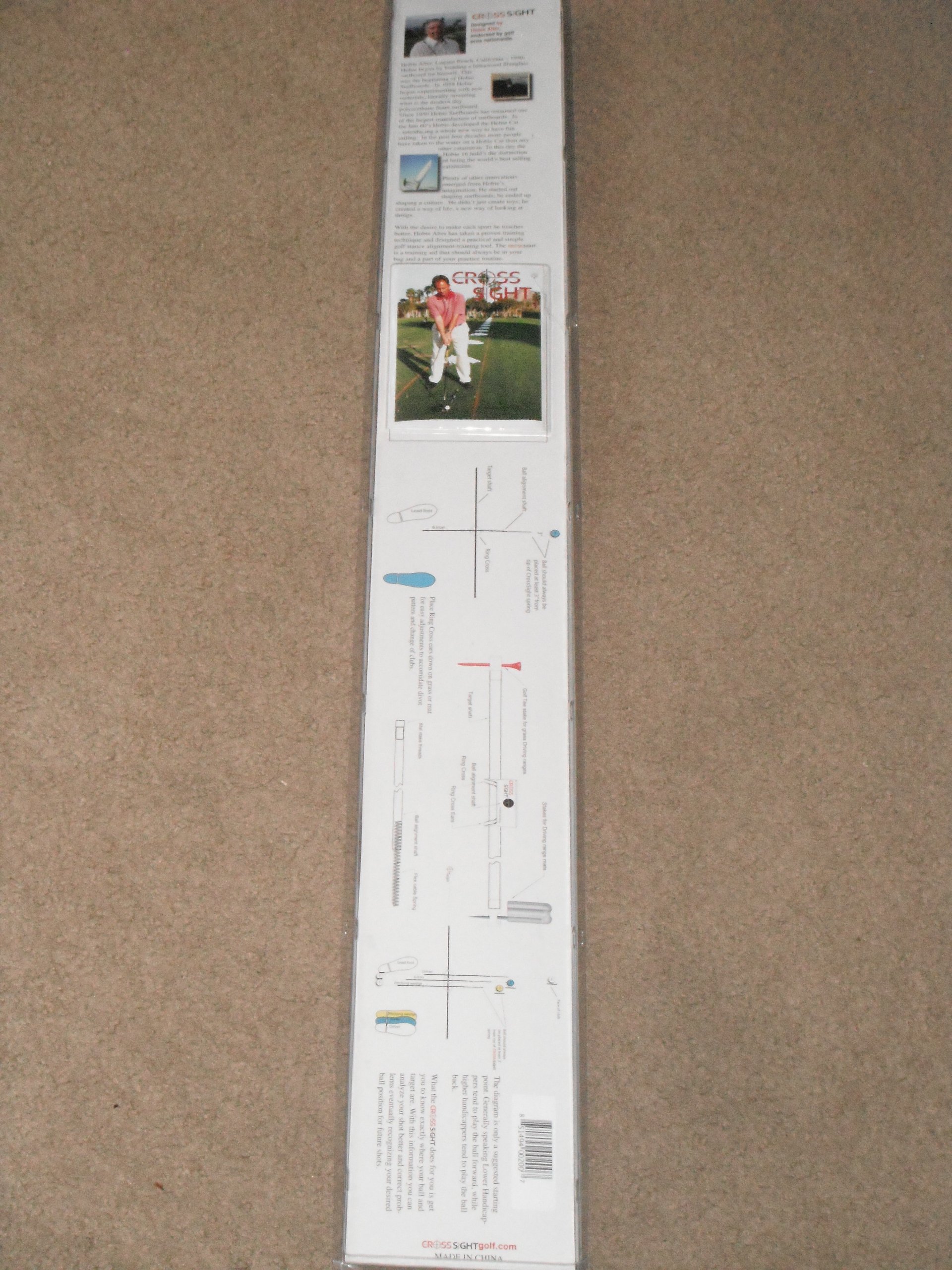 Cross Sight Golf Stance Alignment Tool - Improve Swing Accuracy & Putting Alignment | Perfect for Driving Range & Course Practice