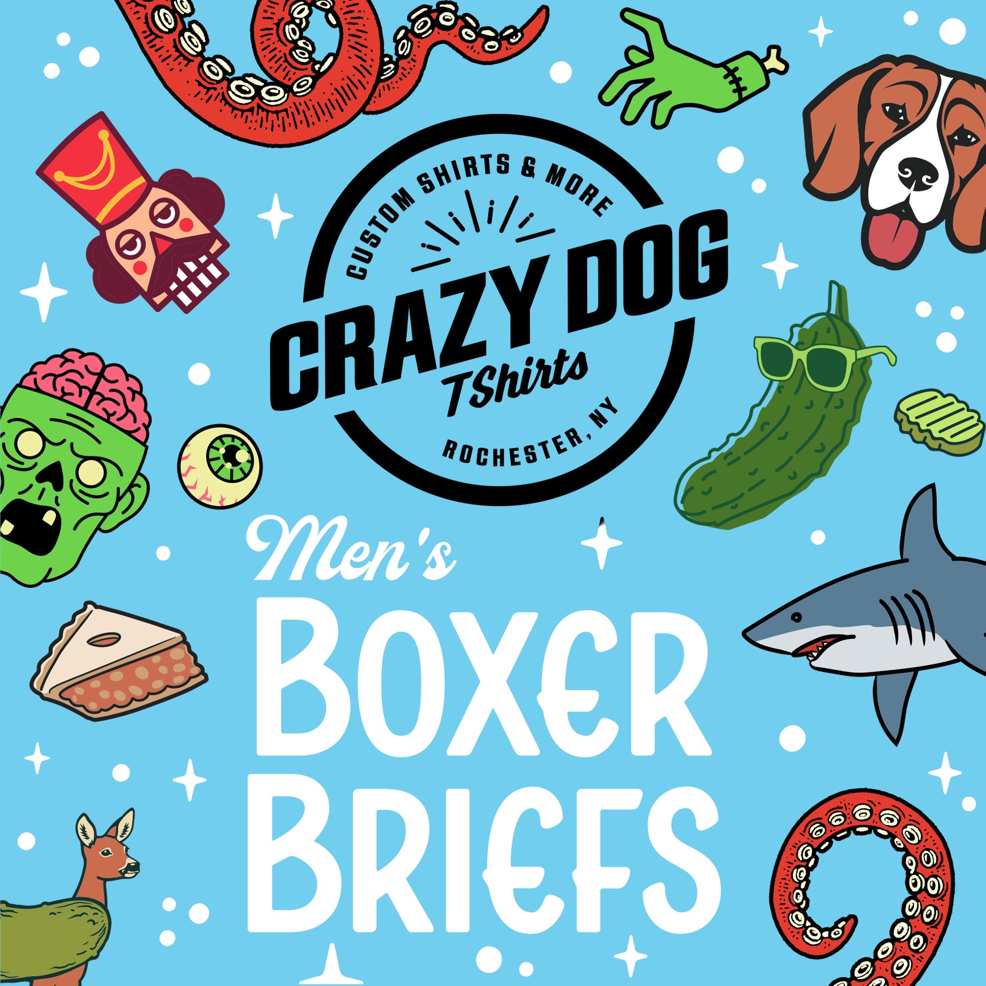 Funny Bear Cheeks Boxer Briefs for Men - Crazy Dog T-Shirts Sarcastic Novelty Underwear with Hilarious Sayings | Perfect for Gag Gifts, Bachelor Parties & Everyday Wear