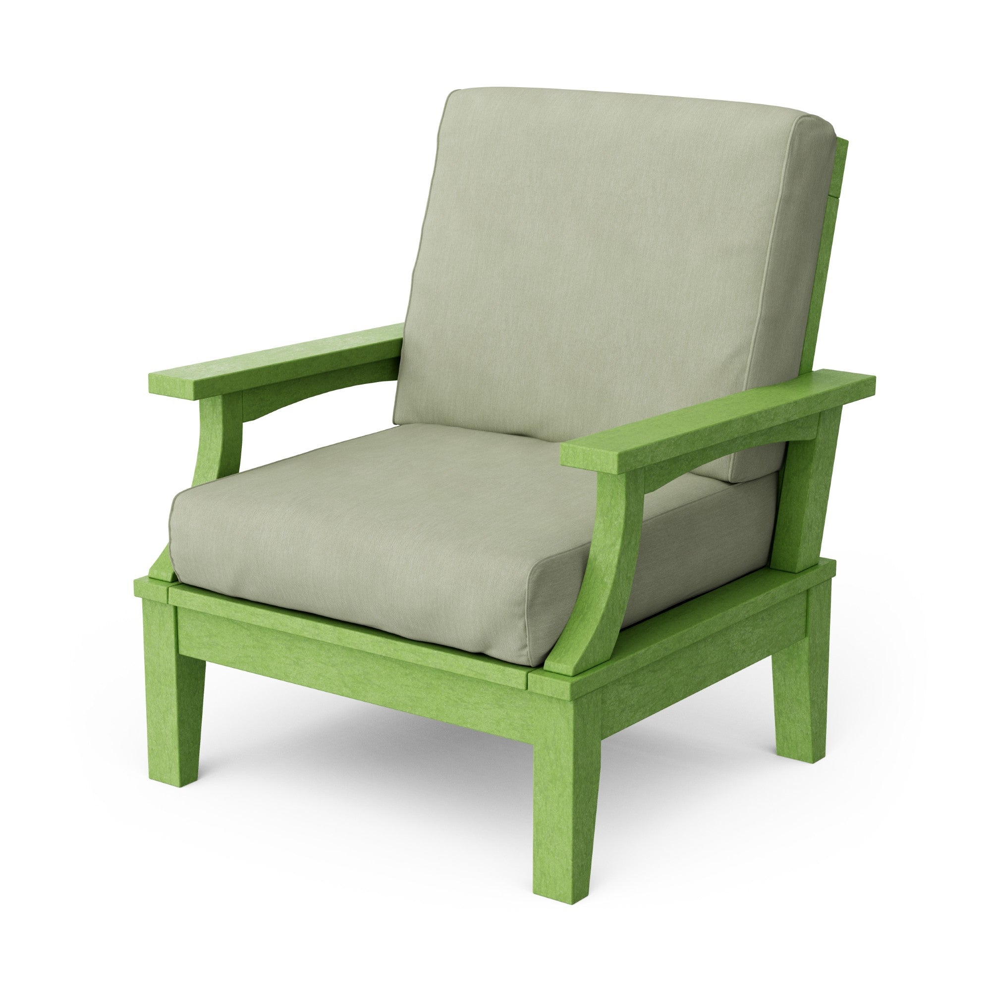 Heritage Deep Seating Patio Chair with Weather-Resistant Cushions - Outdoor Lounge Furniture for Garden, Poolside & Backyard Relaxation
