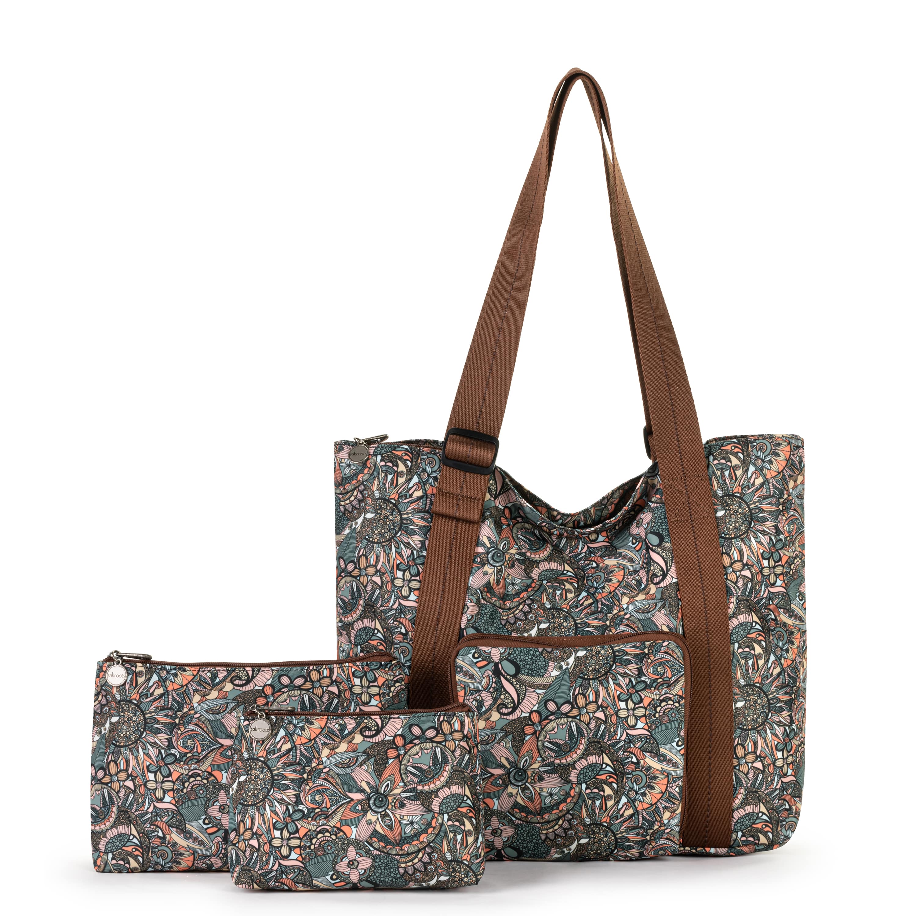 On The Go 21 Spinner Luggage Set - EcoTwill Fabric - Sienna Spirit Desert Color - Perfect for Business Travel & Weekend Getaways
