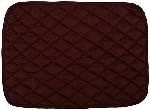 Premium Cotton Placemats Set of 4 - 13x18 Inch Rectangular Table Mats for Dinner Parties, Summer BBQs & Outdoor Picnics - Chocolate Brown Dining Decor for Home & Restaurant Use