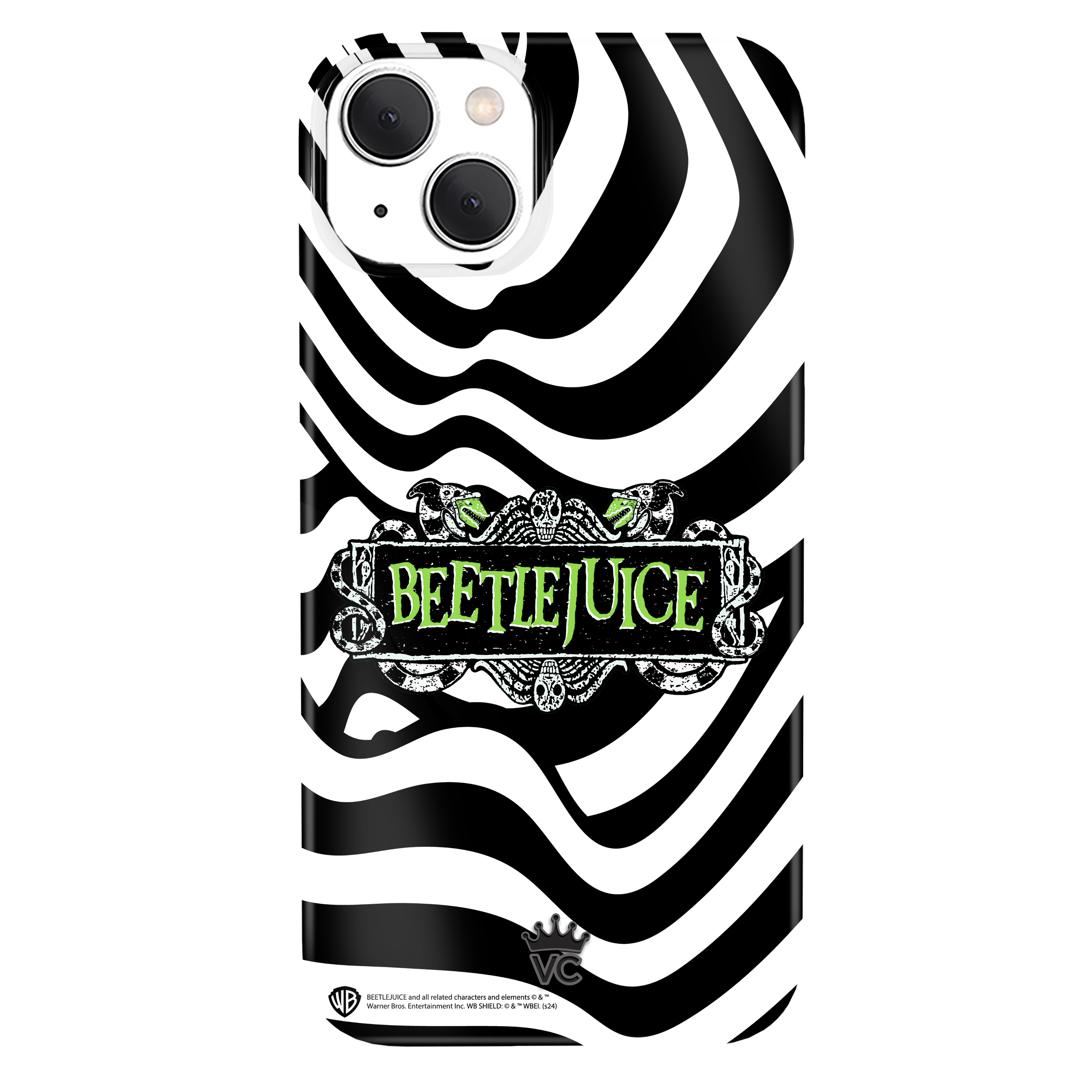 Beetlejuice It's Showtime iPhone Case - Trendy Movie Inspired Phone Cover for iPhone 11/12/13/14/15 Pro Max - Perfect for Halloween, Cosplay & Movie Fans