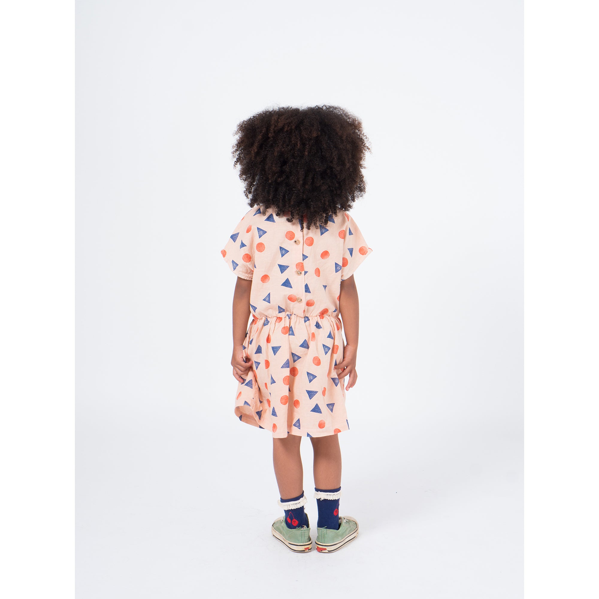 Bobo Choses Pollen T-Shape Dress for Girls - Floral Print Cotton Summer Dress - Perfect for Playdates, Parties & Outdoor Adventures