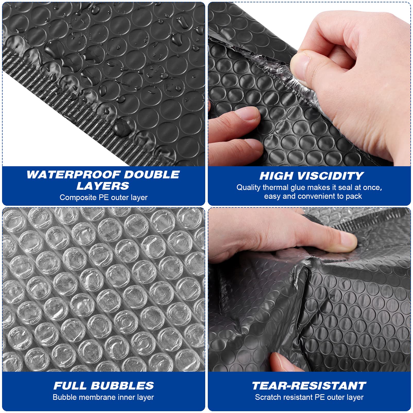 25 Pcs Self-Seal Bubble Mailers for Ornaments - Thickened Foam Padded Envelopes, Courier Bags for Shipping & Mailing - Perfect for Jewelry, Small Gifts & Holiday Decorations Protection