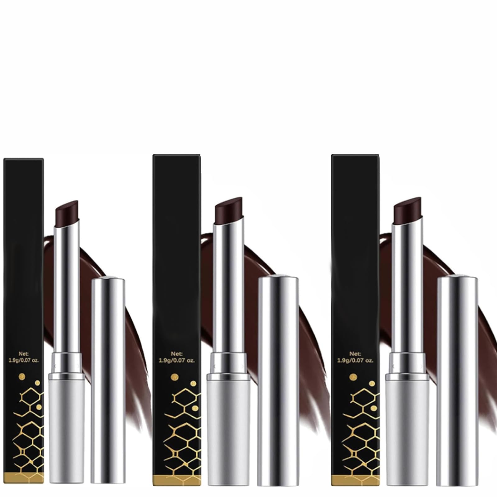 HoneyNoir Pink Honey Lipstick & Black Honey Tinted Lip Balm - Nourishing, Hydrating Moisturizing Lipstick for Daily Wear, Natural Makeup & Gift Giving