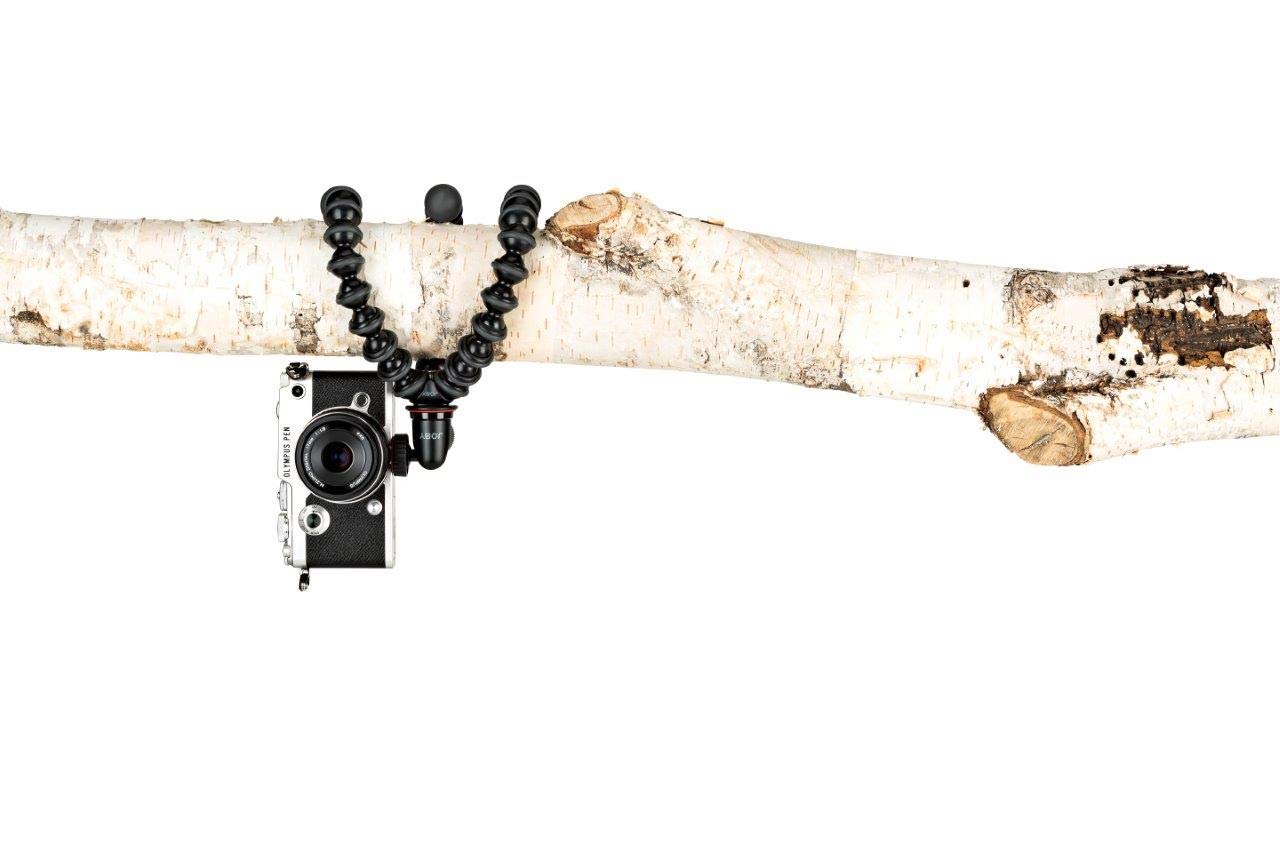 JOBY GorillaPod Compact Tripod Kit with Ballhead for Mirrorless Cameras - Lightweight & Flexible Tripod Stand for DSLR, Mirrorless (Up to 2.2 lbs) - Black/Charcoal - Perfect for Travel, Vlogging & Outdoor Photography