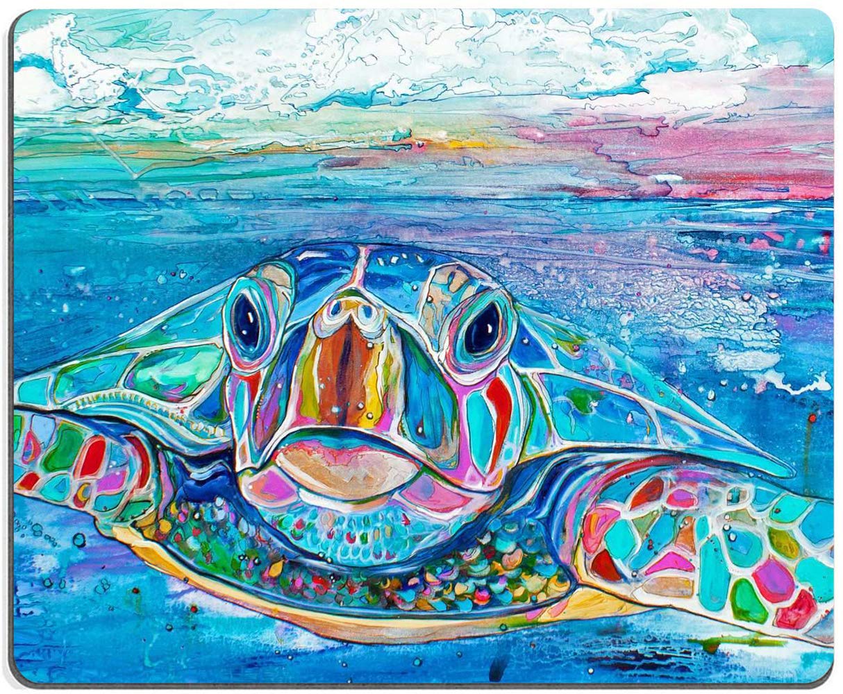 Non-Slip Sea Turtle Design Gaming Mouse Pad - 9.5