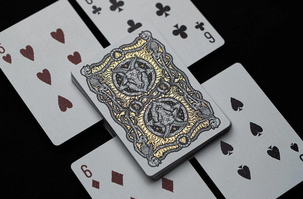 Premium 666 Dark Reserves Gold Foil Playing Cards - Luxury Poker Deck for Magic Tricks, Cardistry & Casino Night Games