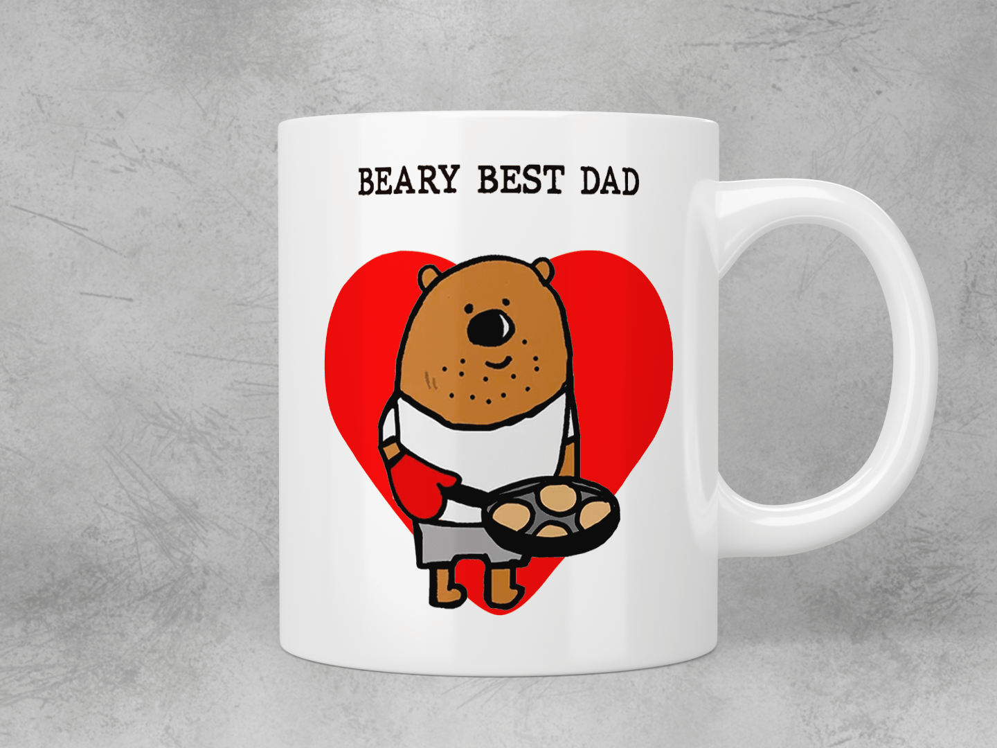 Best Dad Coffee Mug - Funny Bear Design Gift for Father's Day, Birthday - Perfect for Office, Home & Camping Use
