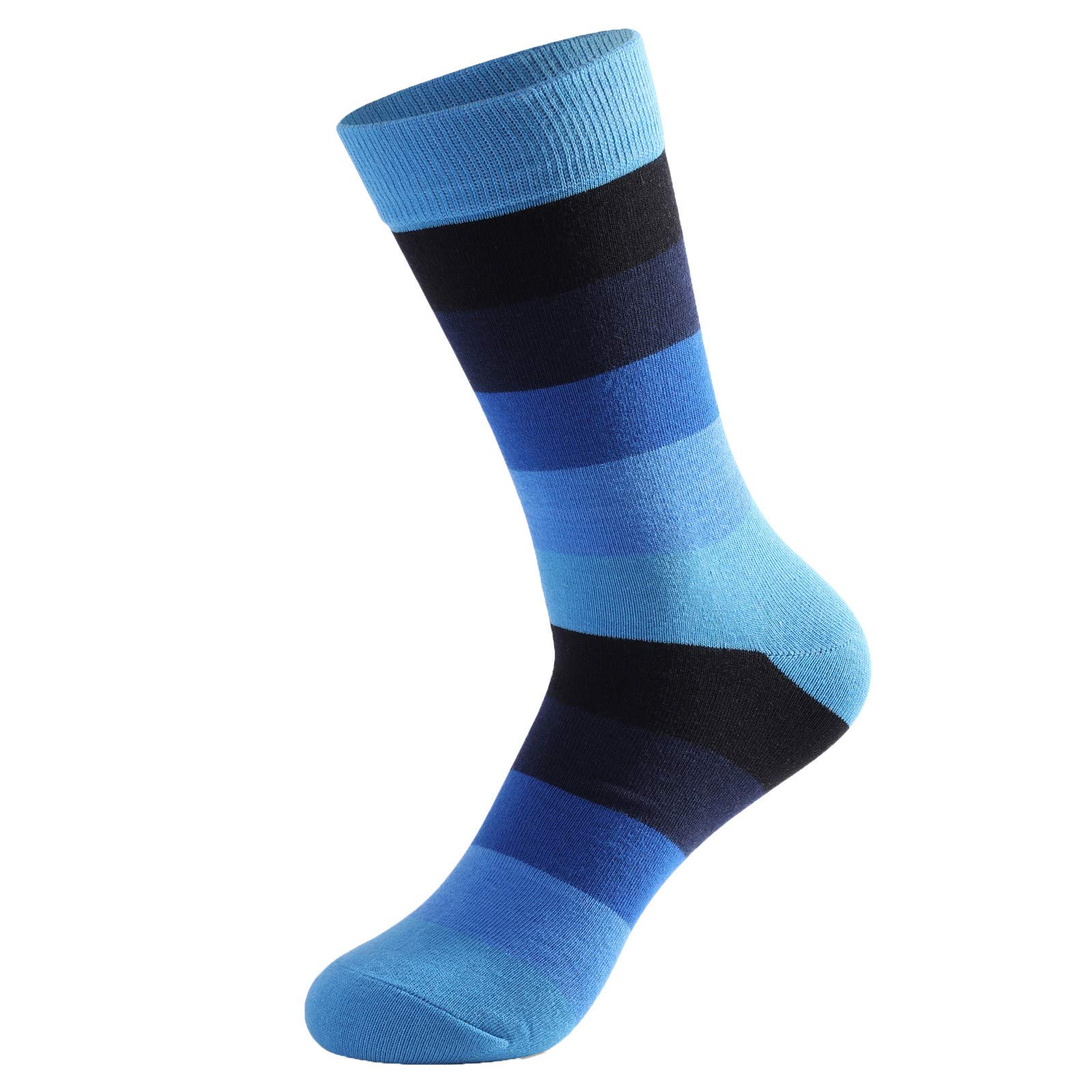 **Men's Striped High Waist Support Socks – Trendy Casual Long Socks for Running, Hiking & Everyday Comfort**