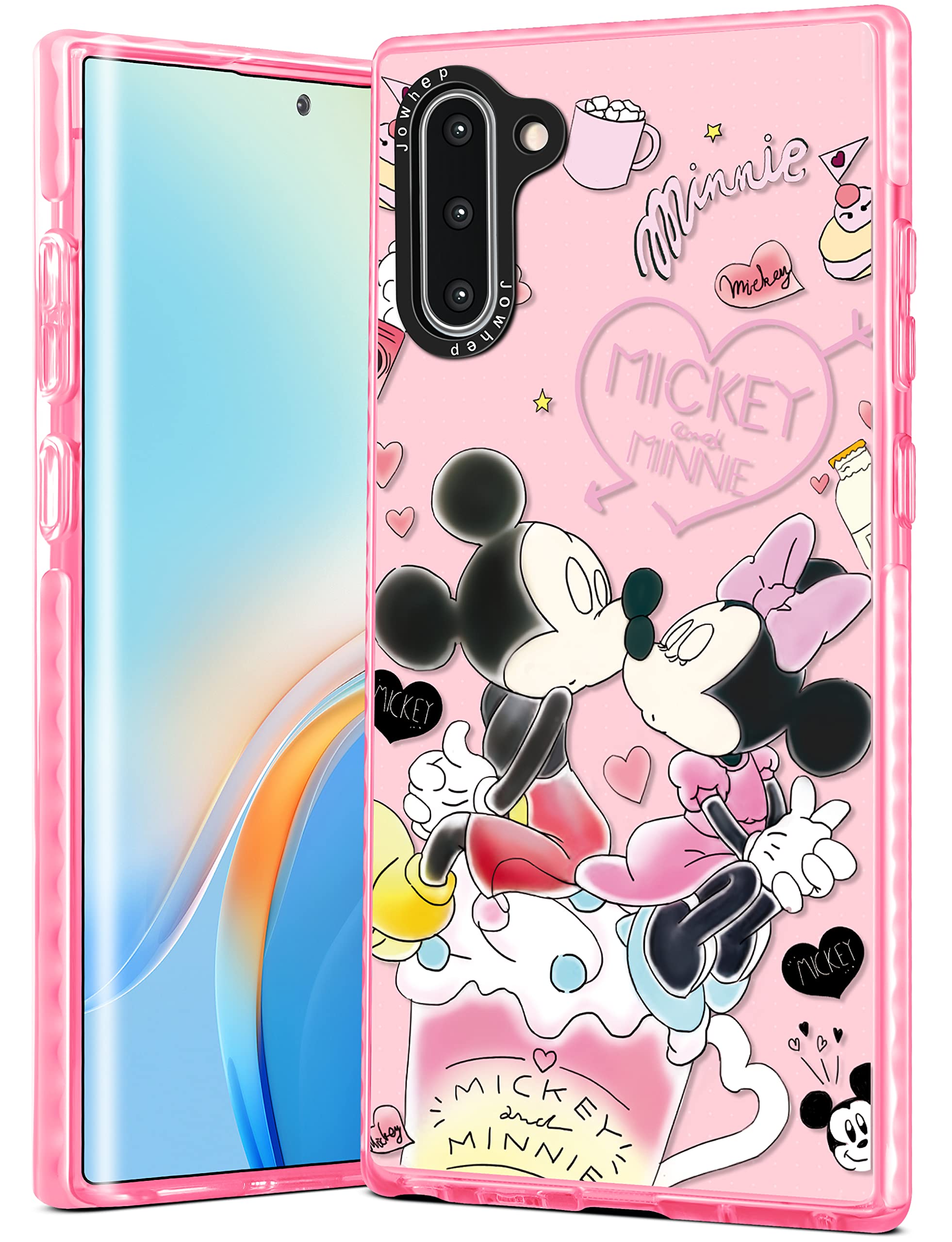 Cute Cartoon Heart Minni Micki Samsung Galaxy Note10 Case - Soft TPU Protective Cover for Girls & Boys, Kawaii Fun Design - Perfect for Kids, Teens & Everyday Use (Fits 6.3 Inch Note10)