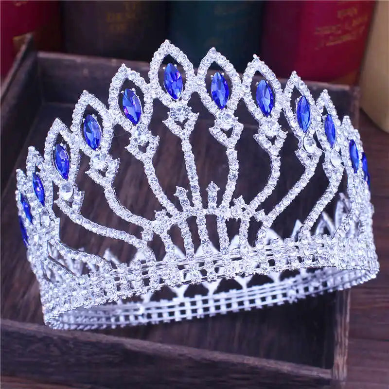 Crystal Queen Wedding Tiara Crown - Baroque Bridal Headpiece for Women | Elegant Bride Hair Jewelry Accessories for Weddings, Pageants & Special Occasions