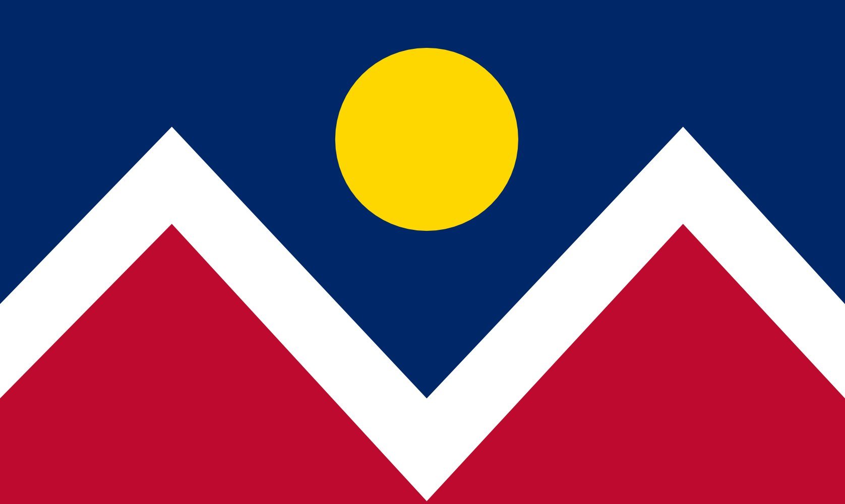 Denver Colorado Large Outdoor Flag 3x5ft | 100% Made in Germany | Durable Landscape Flag for Patio, Garden & Events | 90x150cm Heavy Duty Weather Resistant
