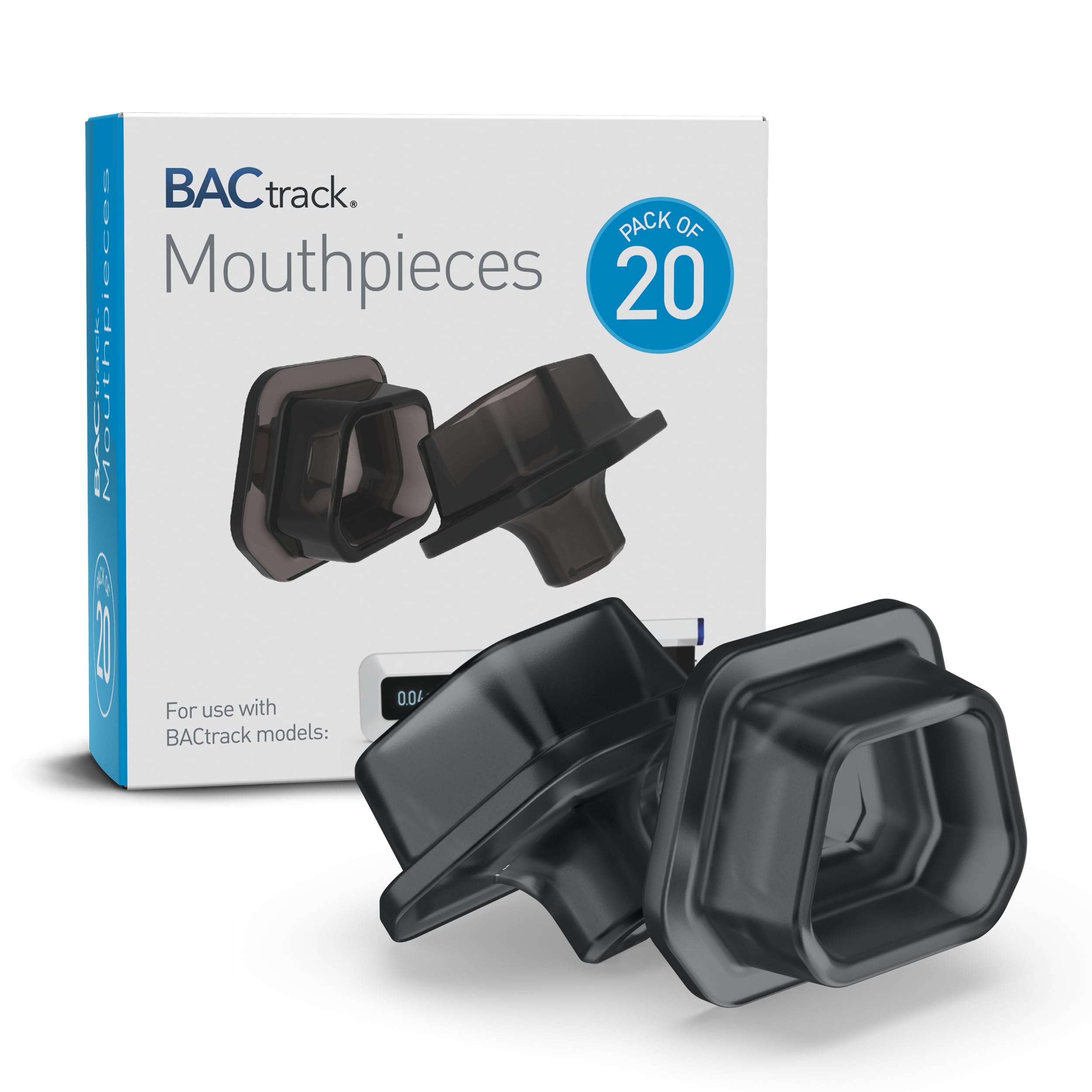 BACtrack C6 Keychain Breathalyzer with 20 Disposable Mouthpieces - Portable Alcohol Tester for Personal & Professional Use - Perfect for Parties, Events, and Workplace Safety