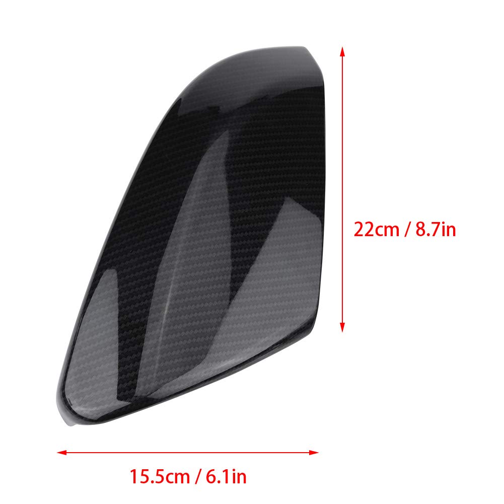 Carbon Fiber Mirror Caps for Honda Civic 2016-2019 - Black Rearview Mirror Cover Set (2PCS) - Compatible with Sedan, Coupe & Hatchback Models - Enhance Style & Protection for Daily Driving & Car Shows