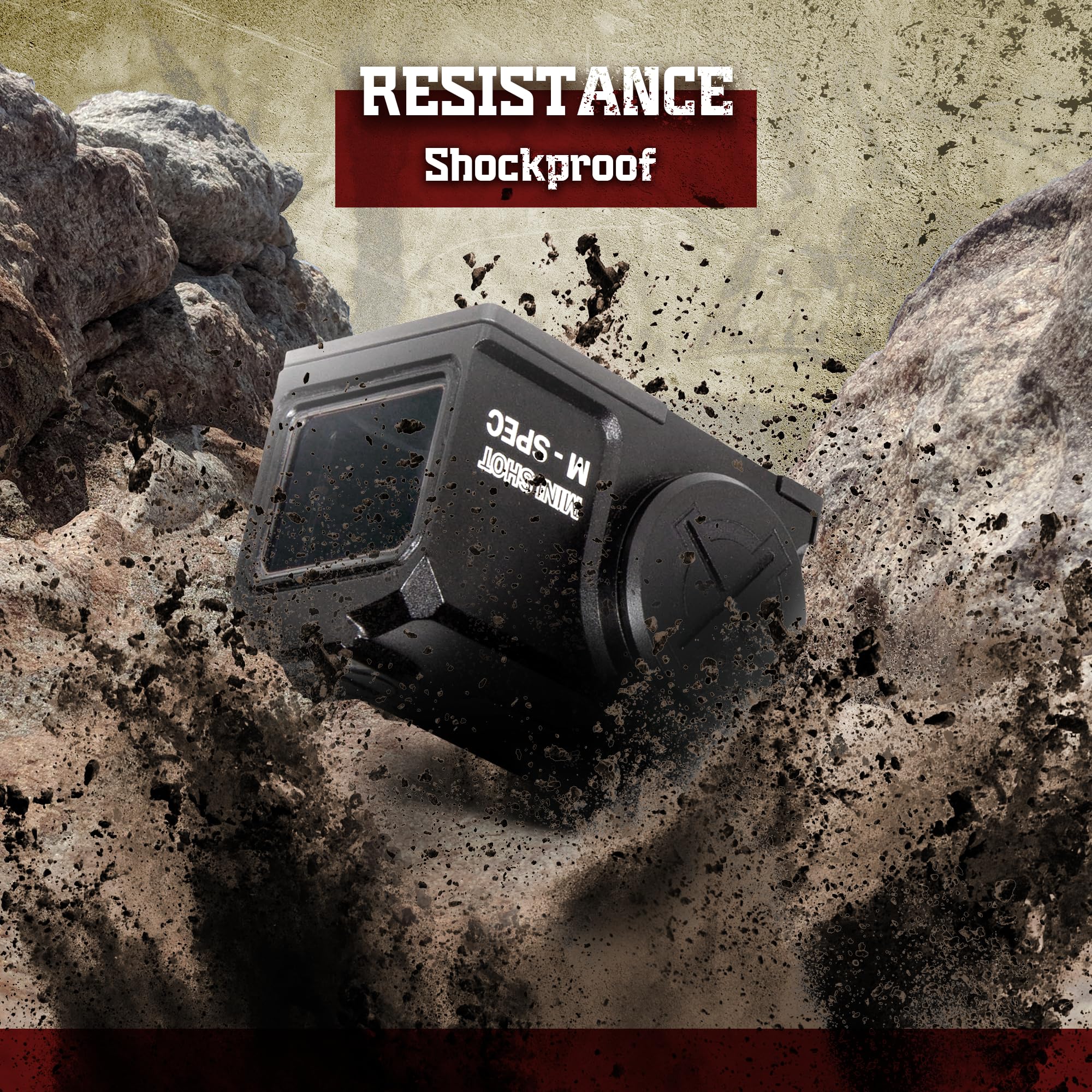 Sightmark Mini Shot M-Spec Solar Reflex Sight - Red Dot Scope for Rifles, Shotguns & Pistols | Solar-Powered & Waterproof | Ideal for Hunting, Tactical Training & Home Defense
