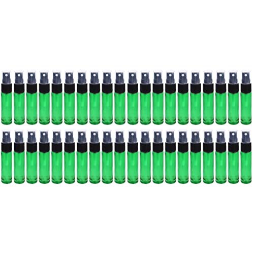 FRCOLOR 40-Piece 10ML Empty Perfume Glass Bottles Set - Portable Refillable Fine Mist Spray Bottles for Travel, Terrariums & DIY Perfume Making | Compact Toiletry Containers for On-the-Go Use