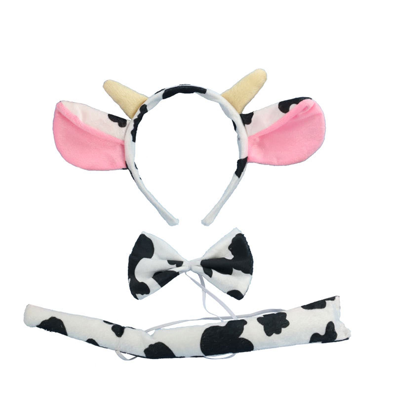 Kids Halloween Costume Set - Puppy Dog Lion Milk Cow Headband Bow Tie Tail Accessories for Dress Up | Perfect for Trick or Treat, School Parties & Photo Shoots