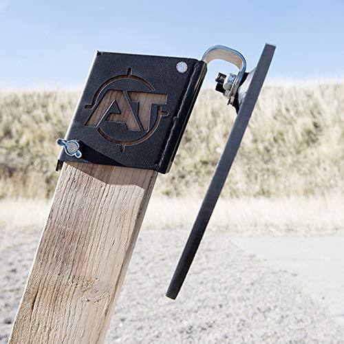 PT Scout Stand and Target Plate - 10 Inch AR550 Steel Circle for Rifle Shooting | Durable Outdoor Shooting Range Target for Practice & Training