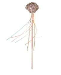 Mermaid Seashell Wand - Sparkling LED Light Up Toy for Kids & Adults - Perfect for Underwater Themed Parties, Costumes, and Fantasy Play
