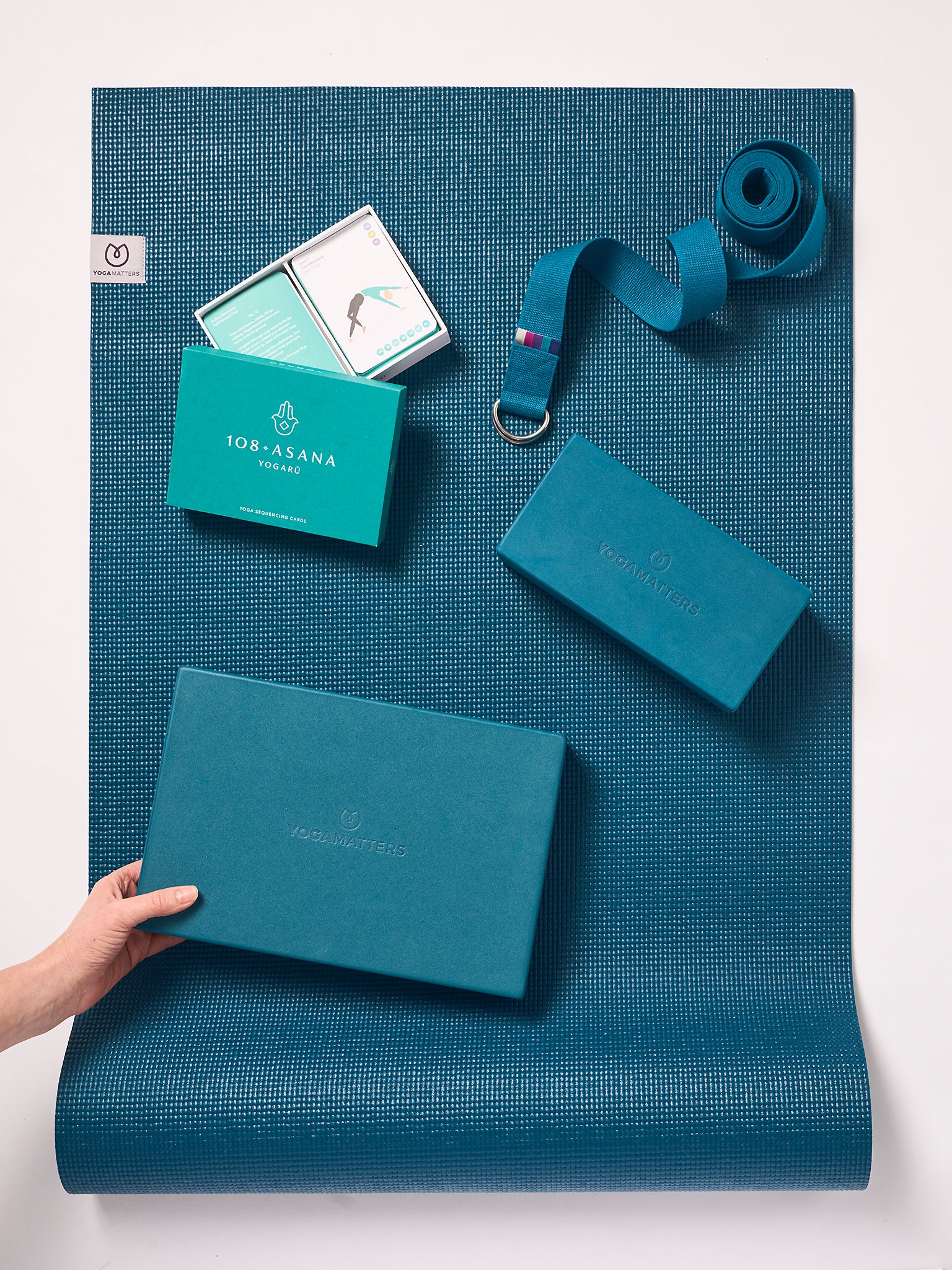 Yogamatters Beginners Starter Yoga Kit - Complete Set for Home & Studio Practice - Perfect for Yoga, Meditation, and Stretching Exercises