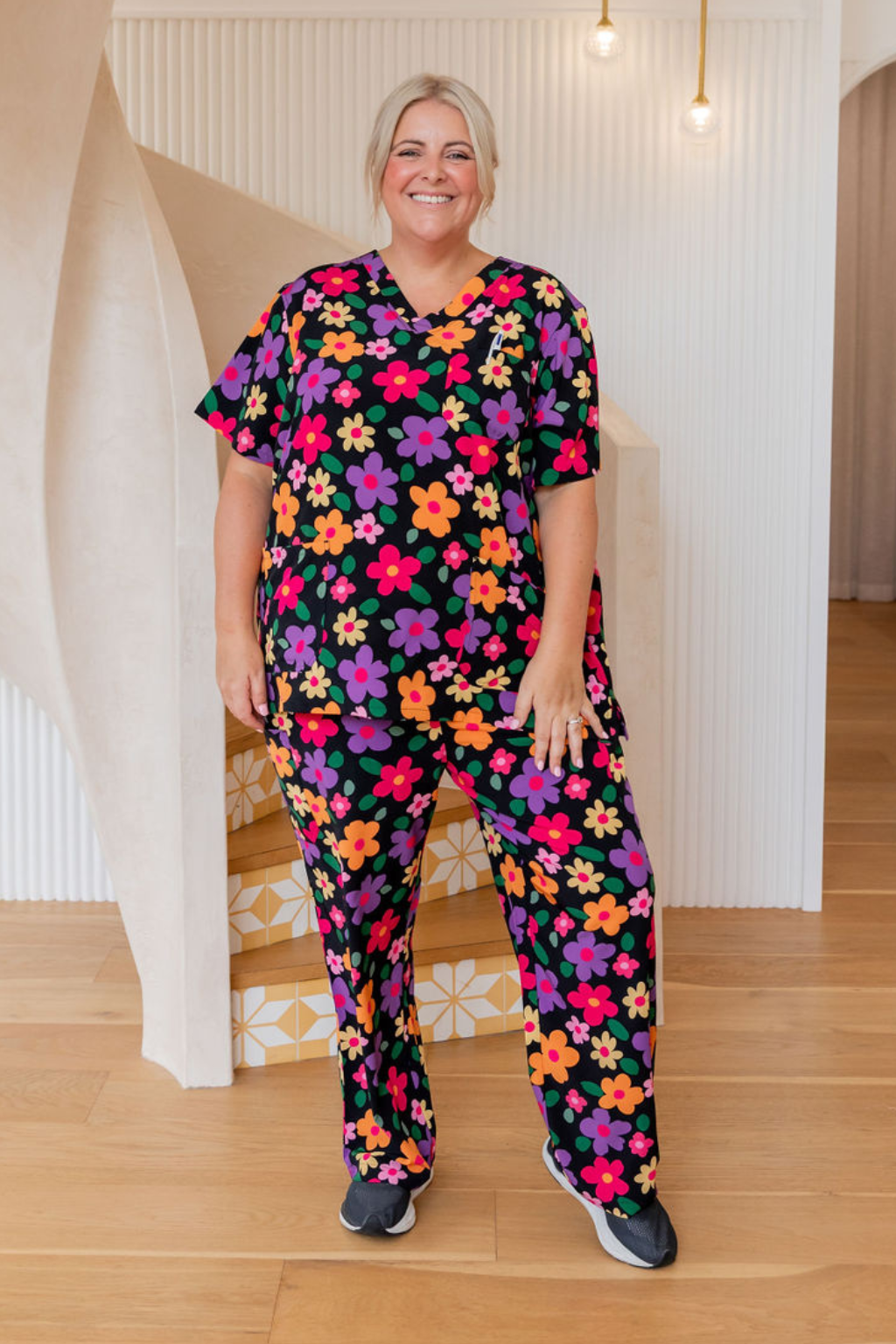 Bloomie Women's Medical Scrubs - Comfortable & Stylish Nursing Uniforms for Healthcare Professionals | Perfect for Hospitals, Clinics & Nursing Shifts