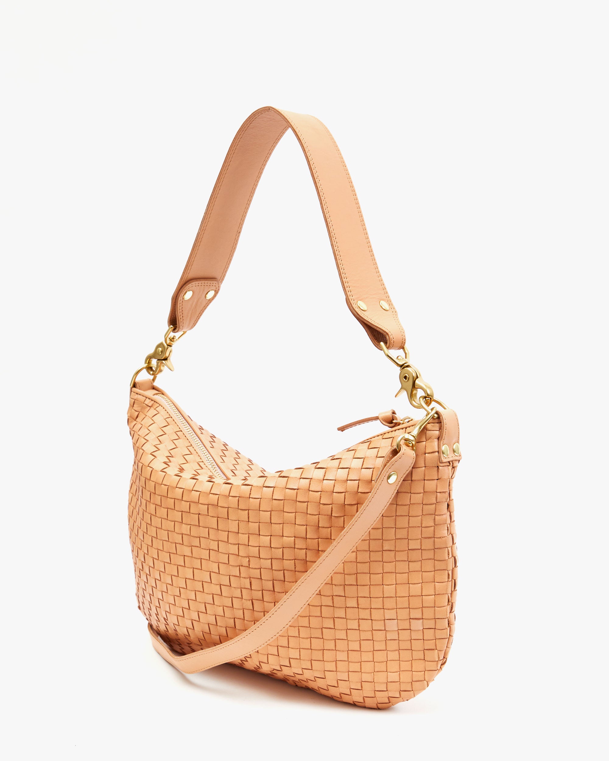 Moyen Messenger Bag - Stylish Bisque Woven Checker Pattern Crossbody Purse for Women | Perfect for Work, Travel & Everyday Use