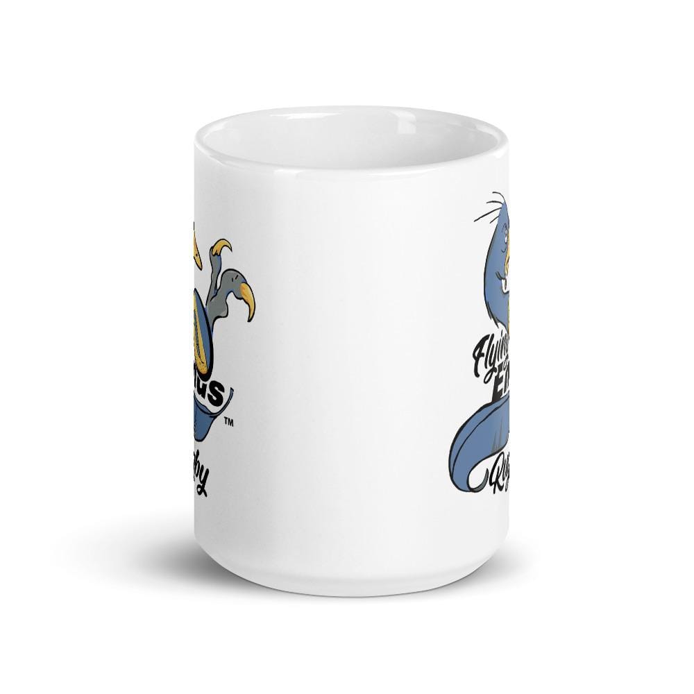 Flying Emus Rugby Mug - Funny Novelty Coffee Cup for Rugby Fans - Perfect Gift for Sports Lovers & Office Use