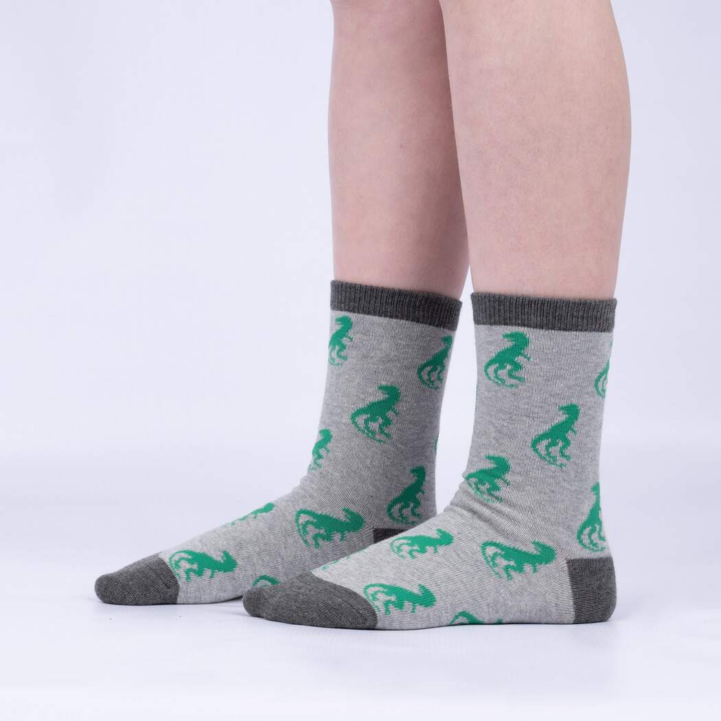 Fun Arch eology Crew Socks 3-Pack for Kids & Youth - Durable Cotton Socks for School, Sports & Daily Wear
