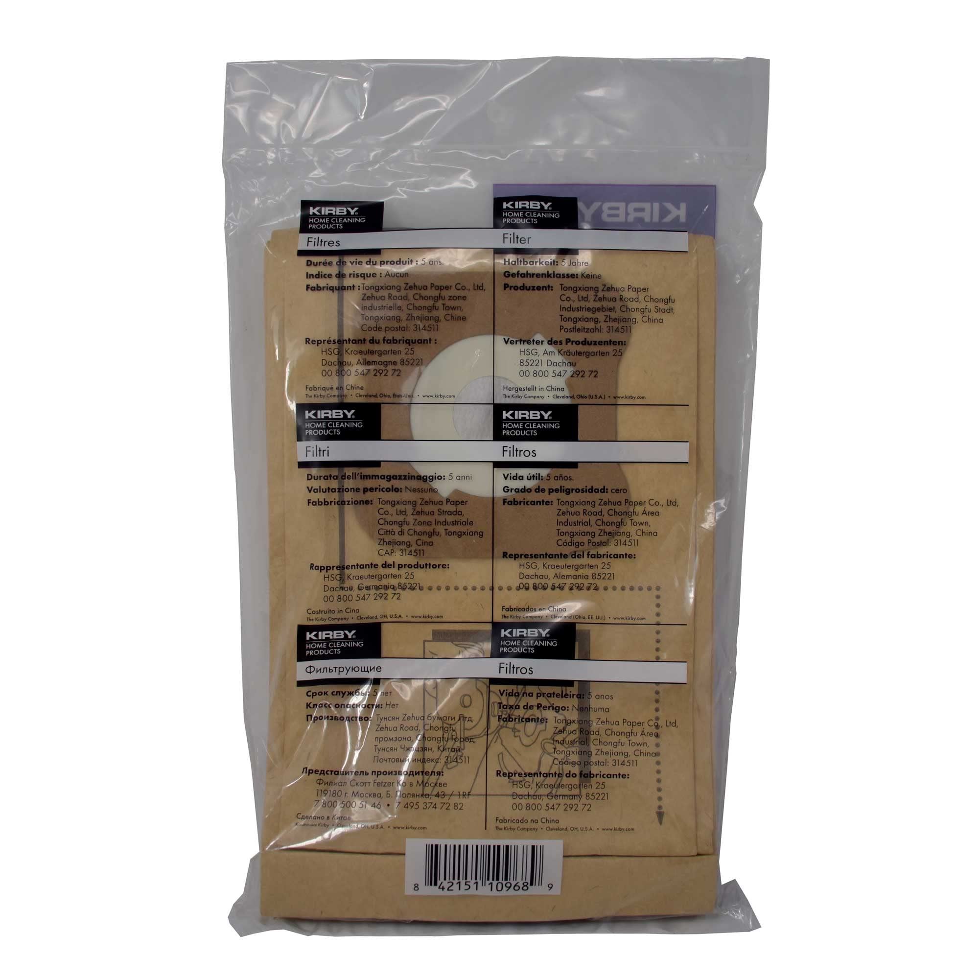 Genuine Kirby Vacuum Bags - OEM Part #197294 - 3-Pack (35 Filter Bags) - Micron Magic Filtration for Kirby G3 G4 G5 G6 Models - Perfect for Pet Hair, Allergies & Deep Home Cleaning