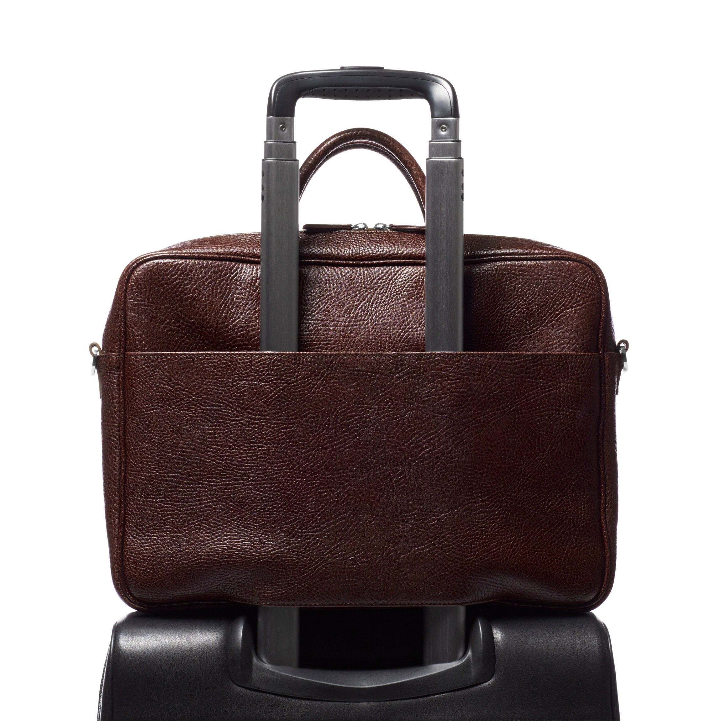 Premium Henderson Laptop Briefcase - Business Leather Messenger Bag for 15.6