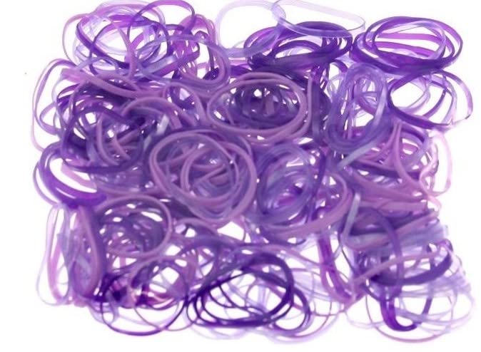 Mytoptrendz® Purple Small Mini Hair Ties - Ultra Elastic Rubber Bands for Women & Girls - Perfect for Ponytails, Braids, Buns & Everyday Hairstyles - Great for School, Work, Gym & Travel Accessories
