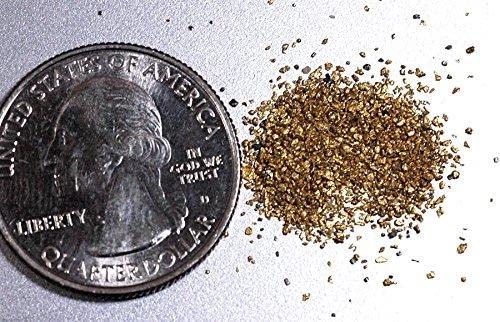 Alaskan Yukon Gold Rush Nuggets - 50 Mesh 1/2 Gram of Super Fine Gold Flakes for Jewelry Making, Prospecting & Collecting - Perfect for DIY Crafts, Scrapbooking & Gold Panning