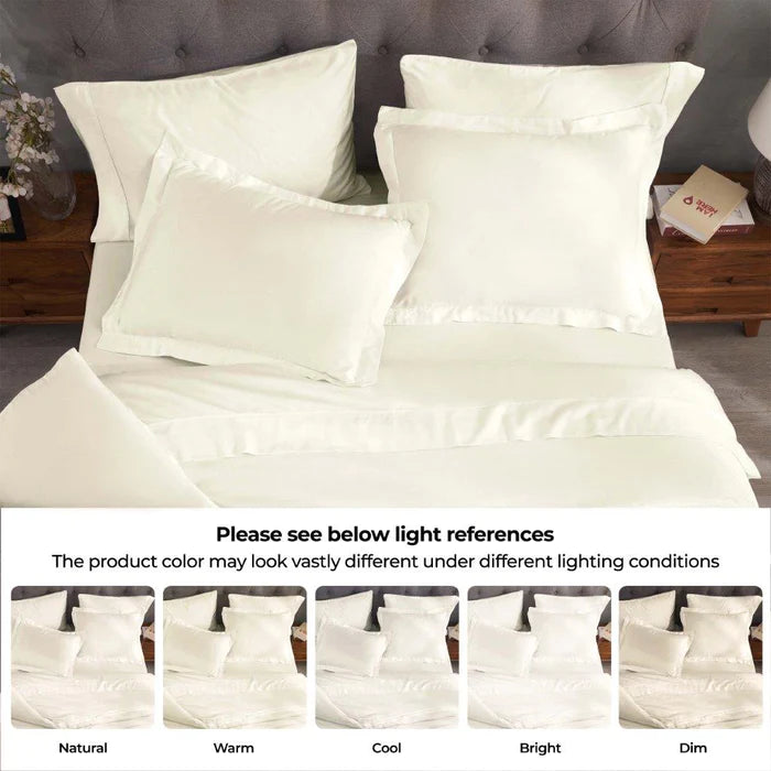 Premium 300 Thread Count Modal Duvet Cover Set - Soft & Breathable Beechwood Fabric - Perfect for Bedroom, Hotel, and Guest Room Comfort