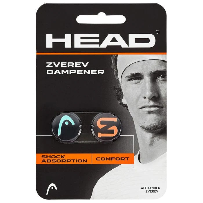 Head Zverev Dampener 2 Pack - Tennis Vibration Dampeners for Racquet Comfort & Control - Perfect for Tennis Players & Enthusiasts