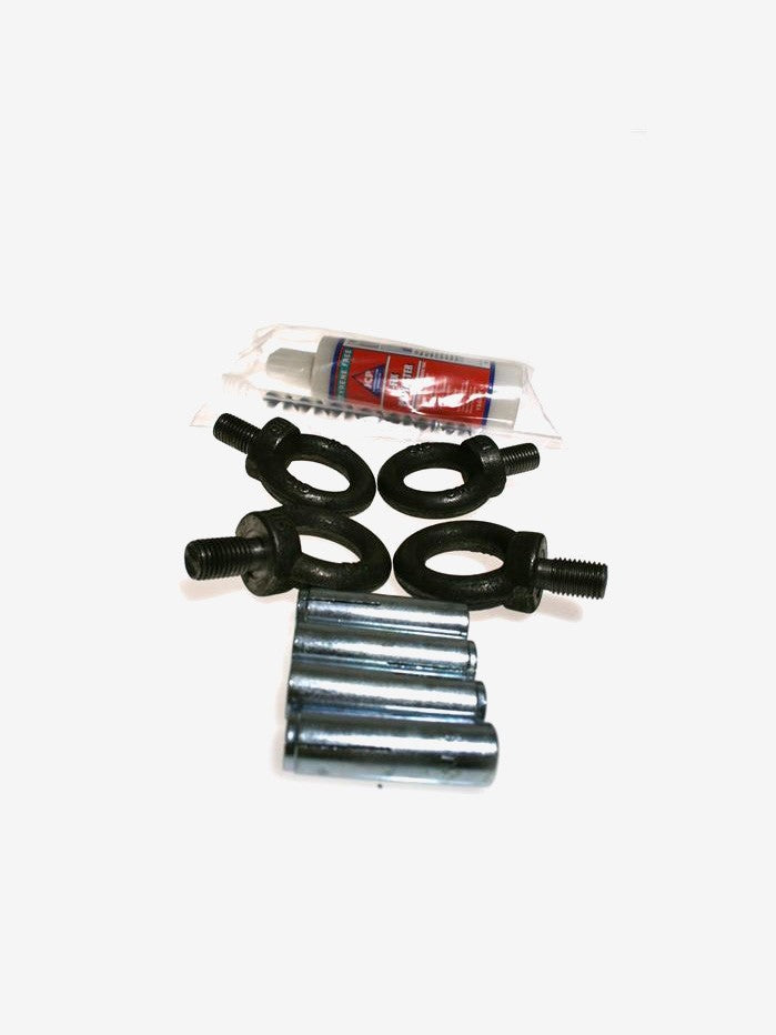 2 Pairs Heavy Duty Eyebolts & Wall Anchors with Adhesive Glue - Secure Hanging for Shelves, Mirrors & Home Decor