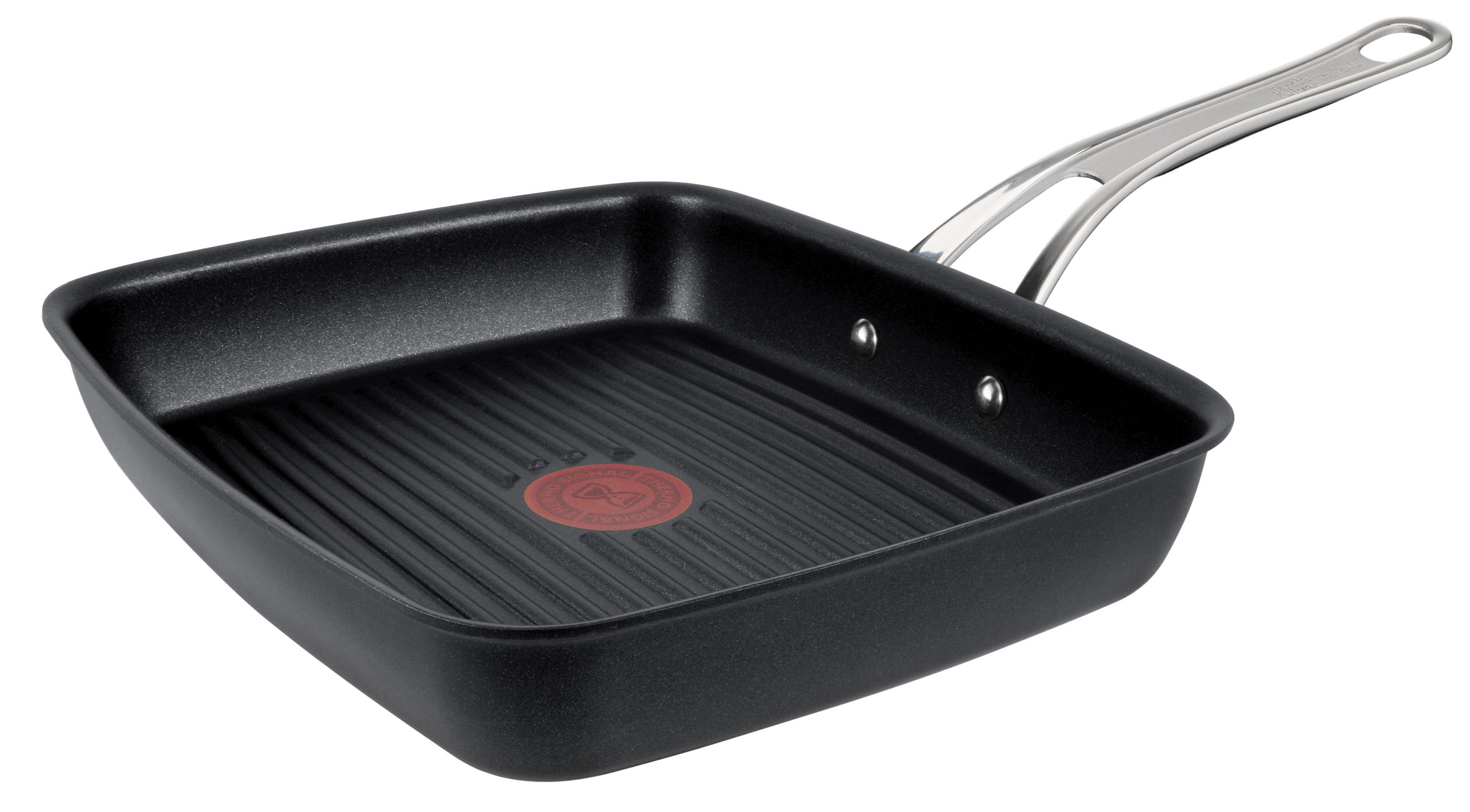 Jamie Oliver by Tefal Non-Stick Induction Grill Pan - 23cm x 27cm Cast Aluminum Cookware for Perfect BBQ & Grilling at Home