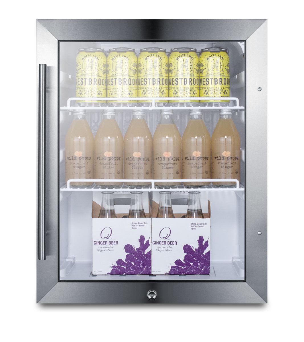 SUMMIT SPR314LOS 19-Inch Compact Outdoor Beverage Cooler - Commercial Grade Refrigerator for Patio, Poolside, Backyard & Outdoor Entertaining