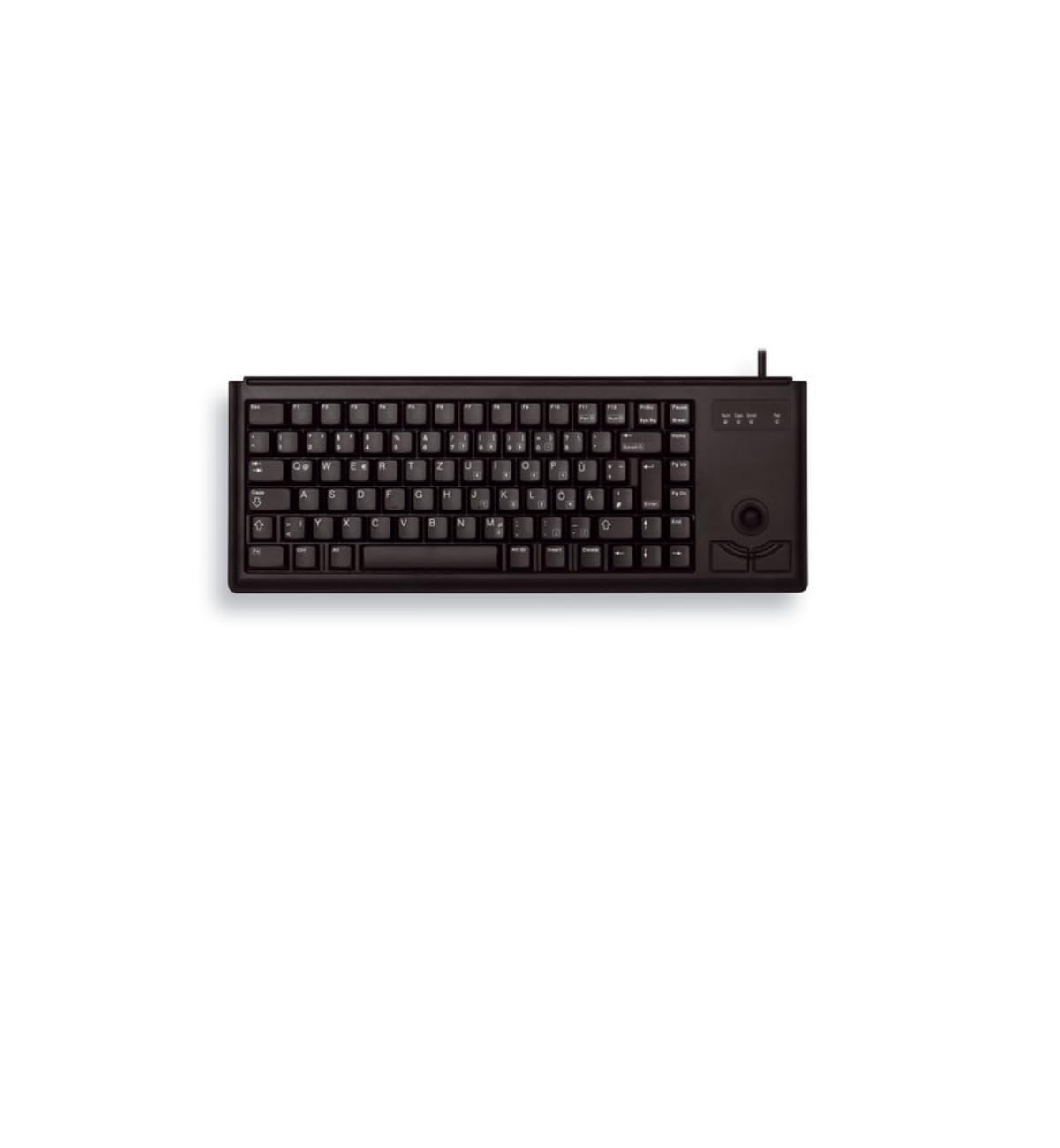 Cherry UltraSlim USB Wired Keyboard - Compact & Quiet for Office, Gaming, and Home Use - Black (Plug and Play) - Perfect for PC, Laptop, and Workspace Setup