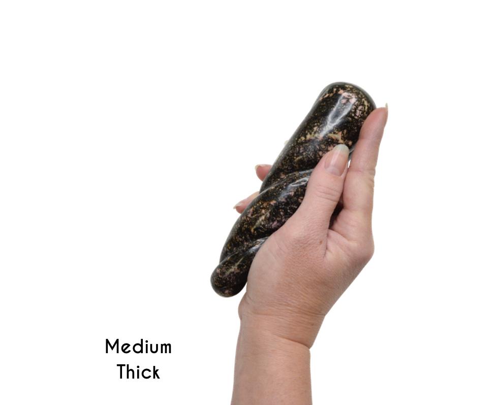 Rhodonite Yoni Wand for Women - Enhance Sexual Energy & Feminine Power | Crystal Healing Tool for Meditation, Chakra Balancing & Self-Care Rituals