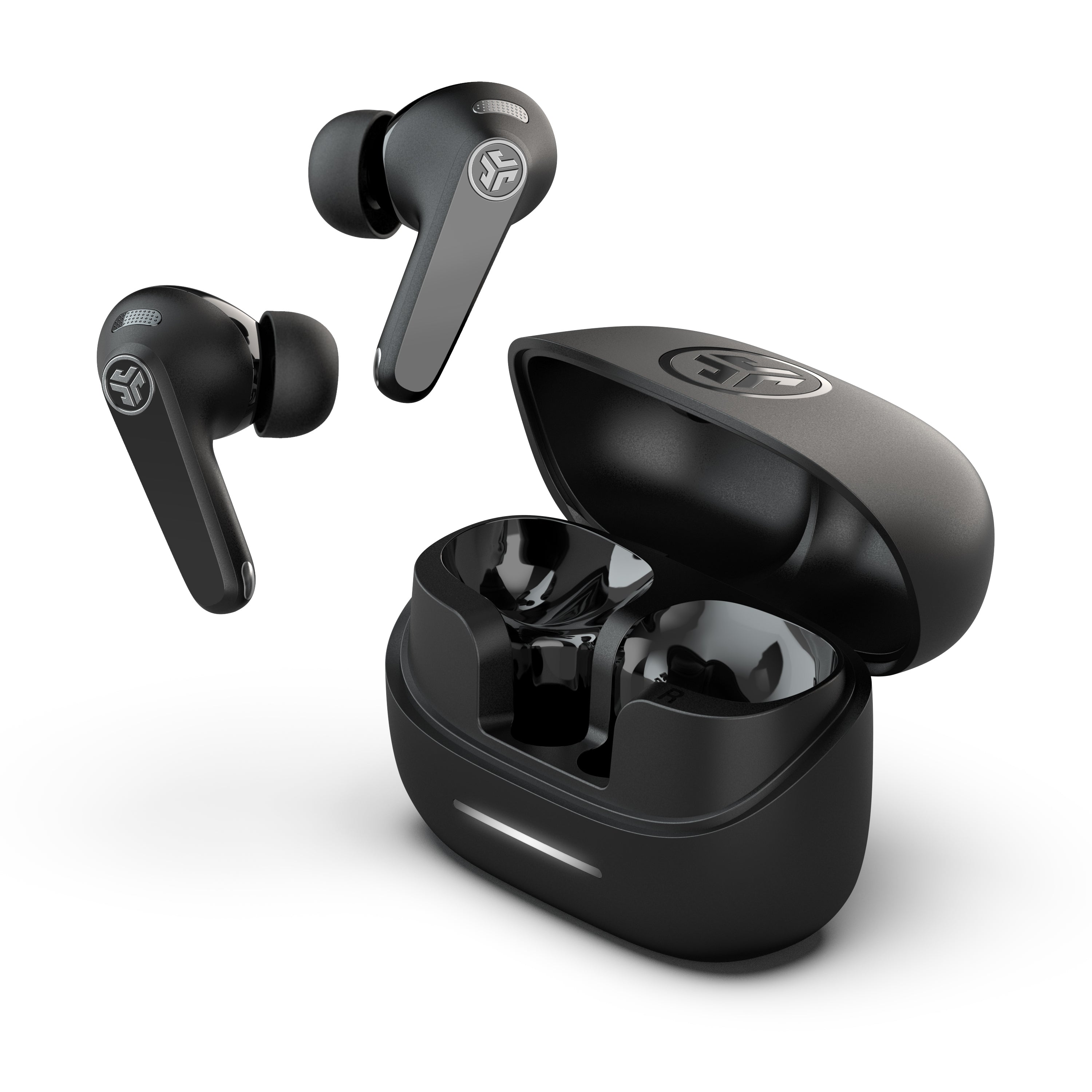 JBuds Pods ANC True Wireless Earbuds - Noise Cancelling Bluetooth Earbuds with Mic, 30H Playtime, IPX5 Waterproof - Perfect for Workouts, Commuting & Travel (Black)