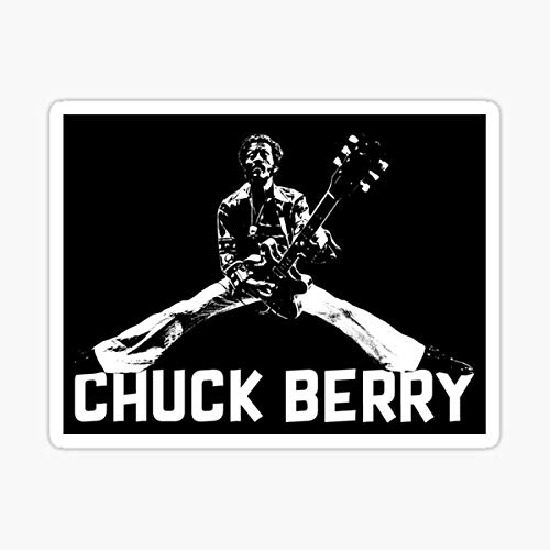 Chuck Berry Godfather of Rock and Roll Sticker - Premium Vinyl Decal for Cars, Trucks, Laptops, Walls & Windows - Waterproof & Durable - Perfect for Music Lovers, Car Enthusiasts & Home Decor
