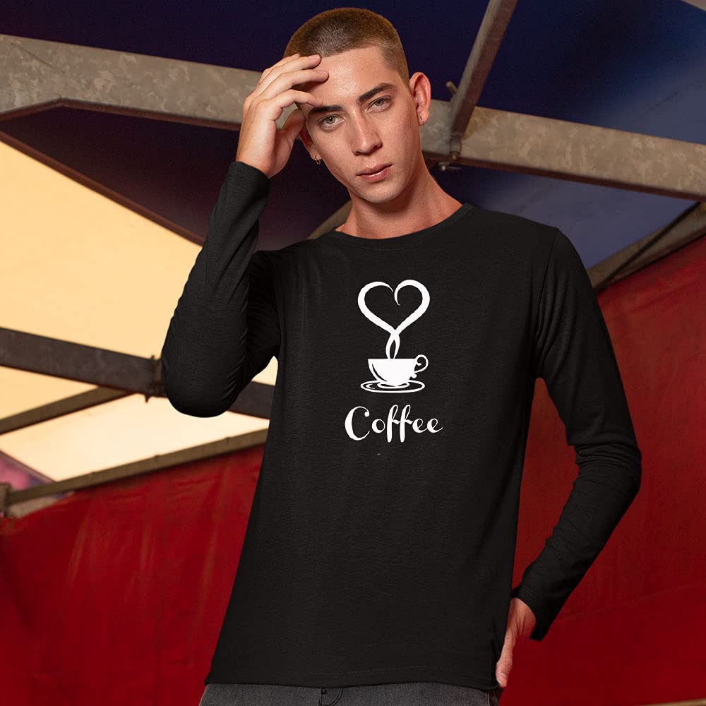GutterShock Coffee Hearts Premium Morning Blend Coffee - Long Sleeve Shirt for Coffee Lovers | Perfect for Casual Wear & Coffee Shop Outings