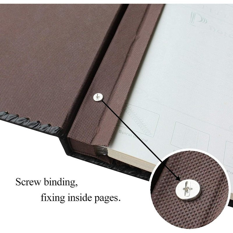 Premium Leather Photo Album Book - Holds 3x5, 4x6, 5x7, 6x8 & 8x10 Pictures - Perfect for Wedding, Family & Travel Memories Preservation