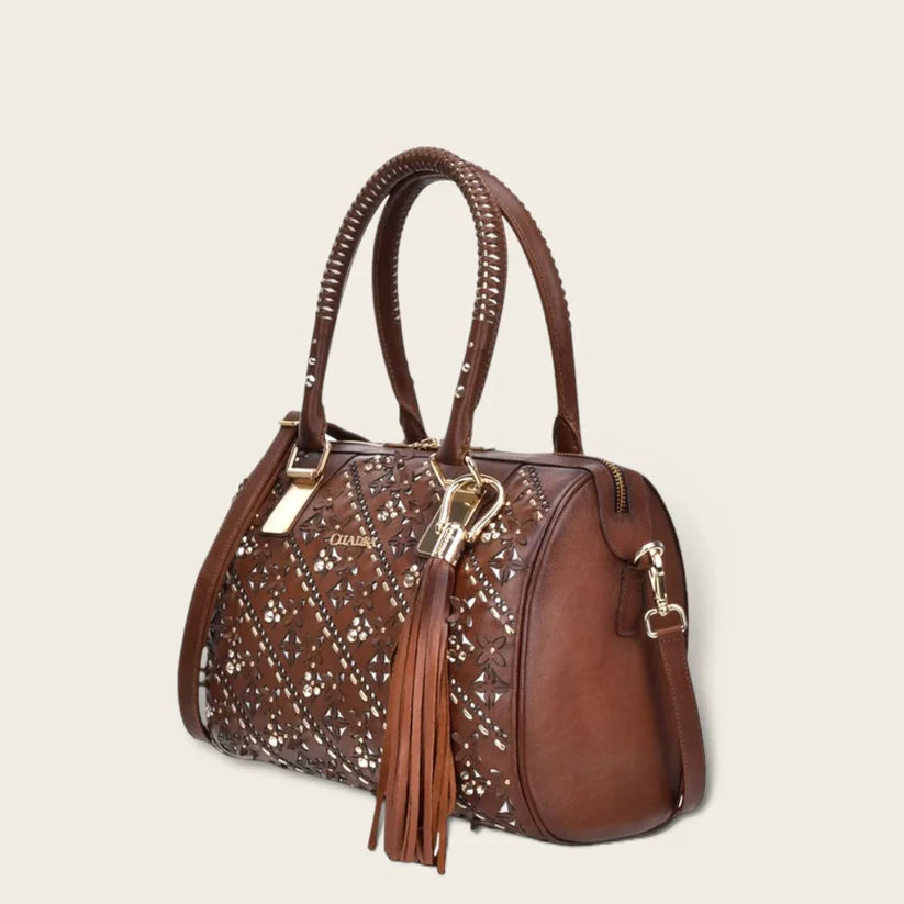 BO439RS White Cuadra Trendy Leather Ladies Purse Handbag for Women - Stylish Crossbody Bag for Work, Party & Daily Use