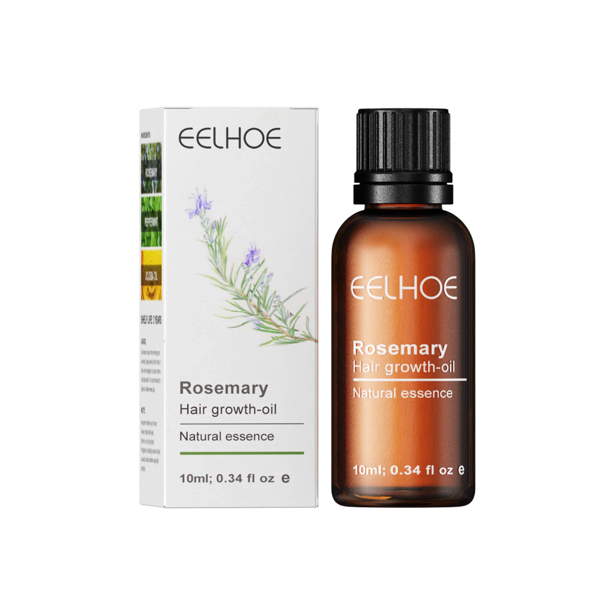 Natural Hair Growth Essence Oil - Prevent Baldness & Hair Loss, Strengthen Hair Roots, Nourish Scalp for Regrowth | Herbal & Gentle Formula | 10ML | Perfect for Thinning Hair, Daily Scalp Care & Hair Restoration
